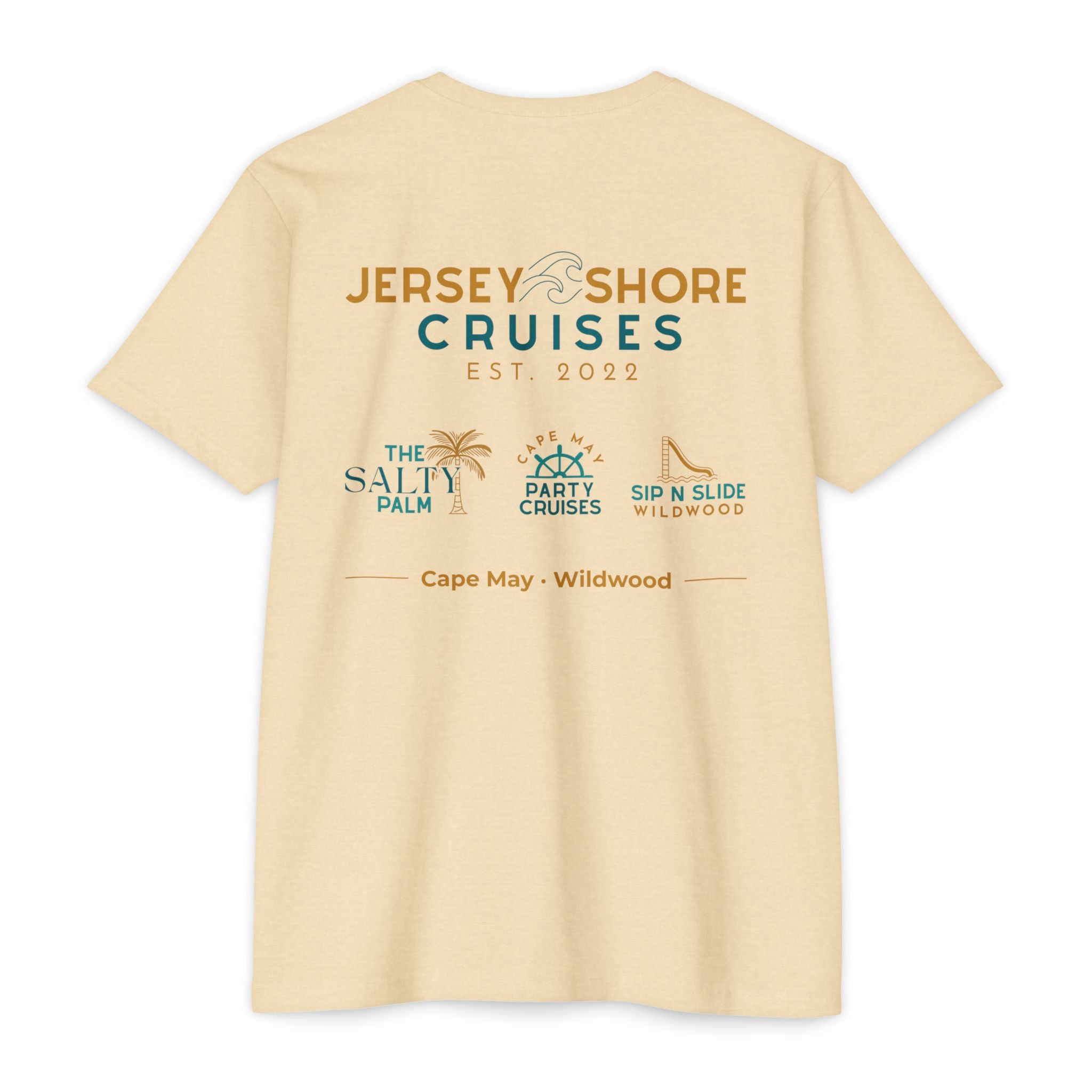 Jersey Shore Cruises T-Shirt — Cape May & Wildwood Beach Souvenir