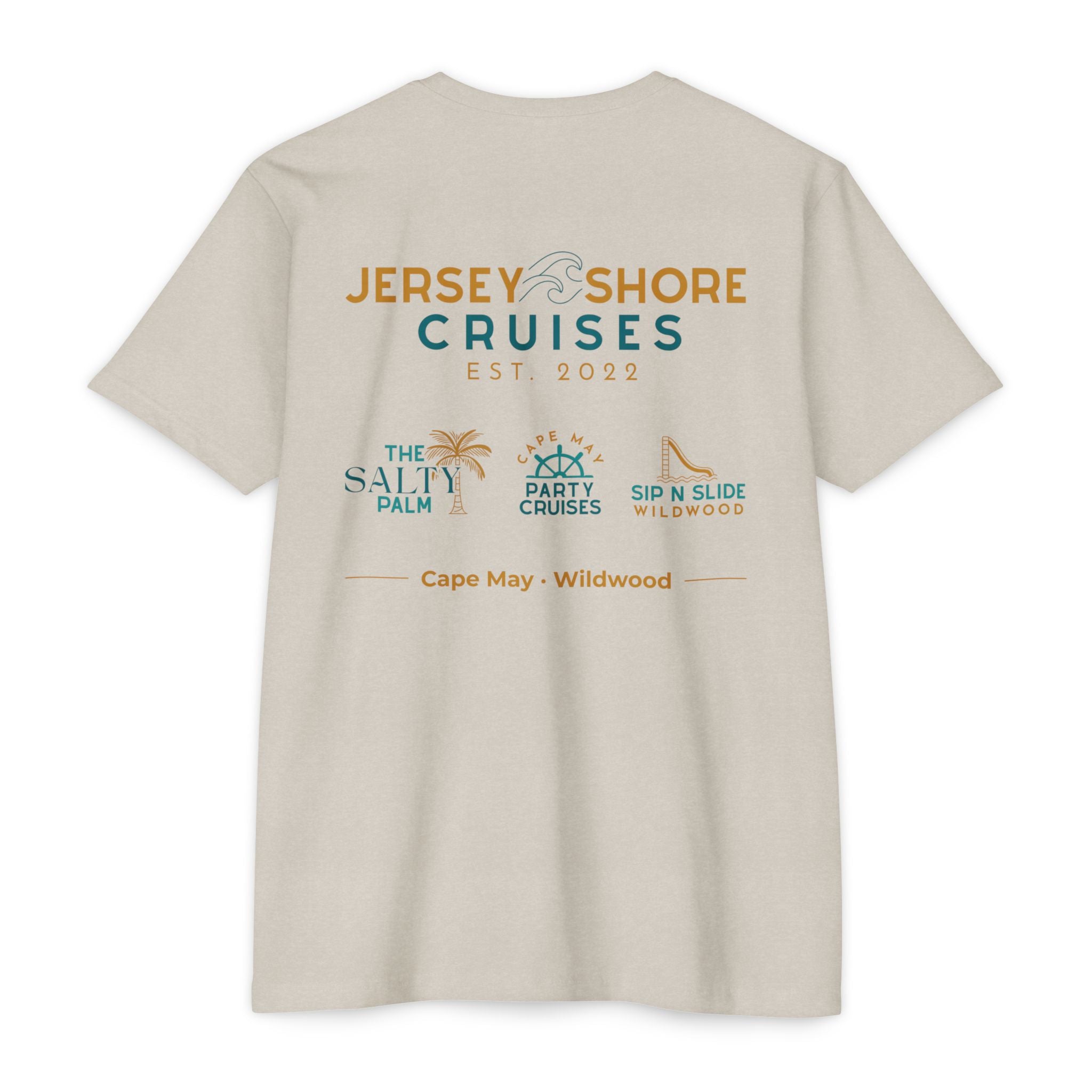 Jersey Shore Cruises T-Shirt — Cape May & Wildwood Beach Souvenir